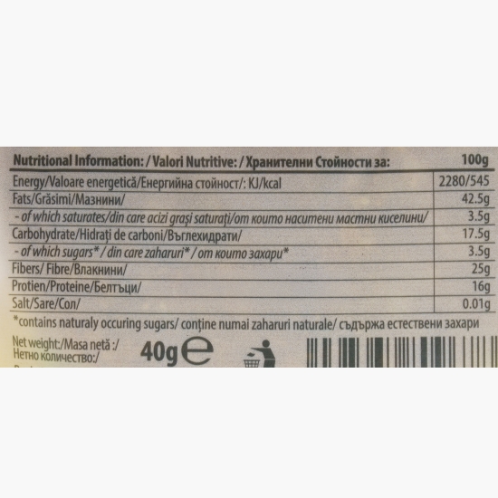 Biscuite vegan cu migdale și alune, fără zahăr adăugat 40g