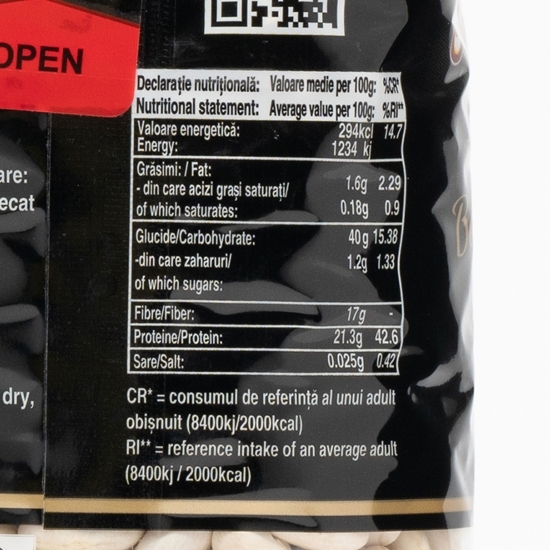 Fasole albă cu bob mare 900g