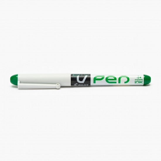 Stilou V-Pen Erasable, vârf mediu, verde