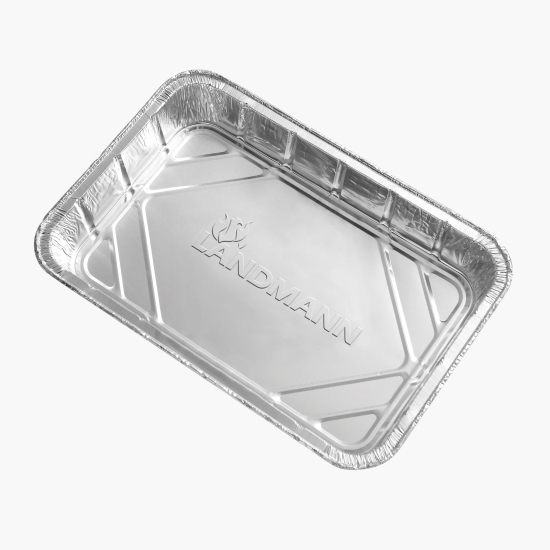 Tavă aluminiu 31,5x4,5x21,5 cm, 10 bucăți