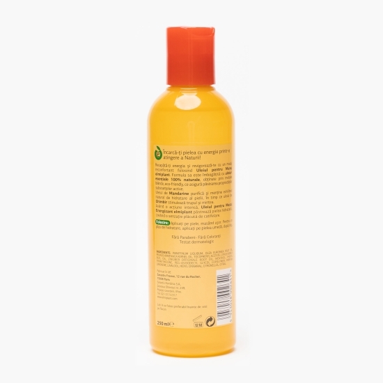 Ulei energizant pentru masaj, Body Senses, 0.25l