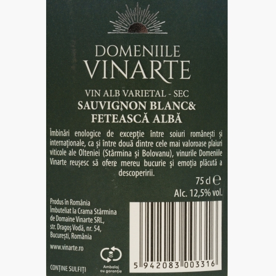 Vin alb sec Cuvee, 12.5%, 0.75l