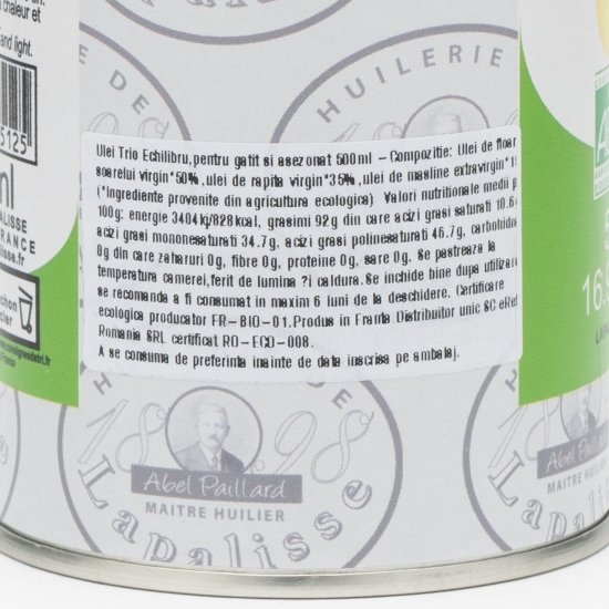 Ulei trio echilibru eco pentru gătit și asezonat 0.5l