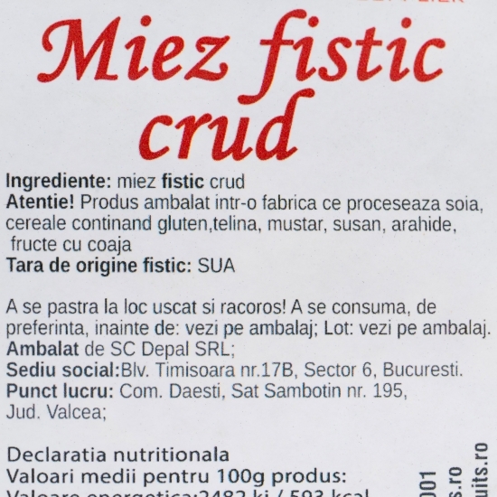 Miez fistic crud 100g