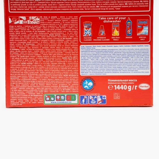Detergent pentru mașina de spălat vase All in One 80 tablete