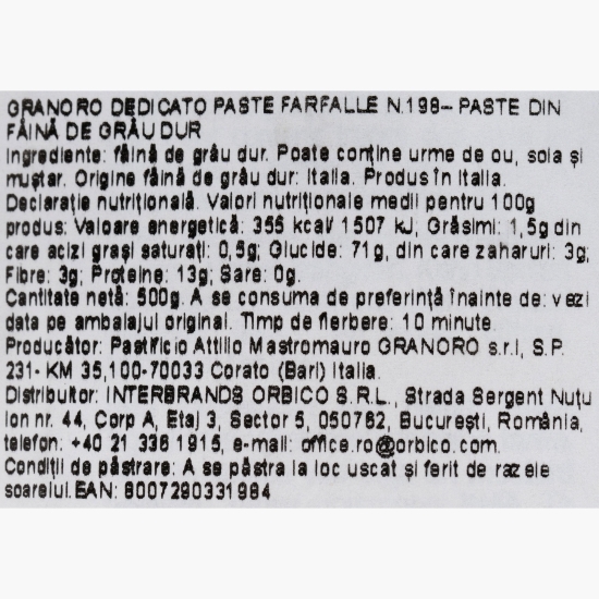 Paste Farfalle N. 198 500g