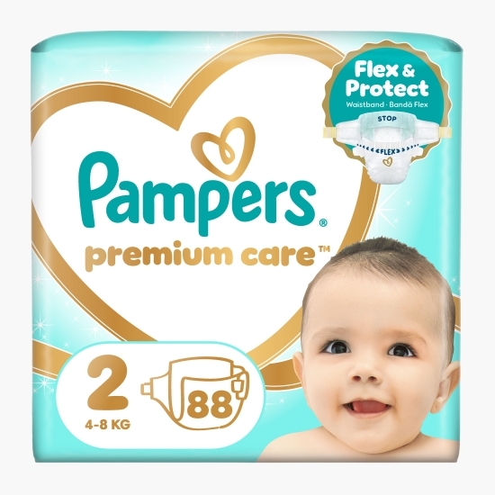 Scutece Premium Care Jumbo Pack, mărimea 2, 4-8kg, 88 buc