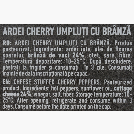Ardei iuți cherry umpluți cu brânză 270g