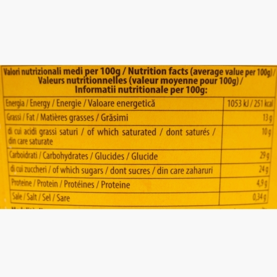 Înghețată de vanilie cu bucățele de aluat de cookies și bucăți de ciocolată 500ml (300g)