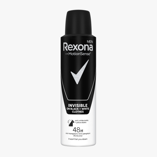 Antiperspirant spray Invisible Black & White men 150ml
