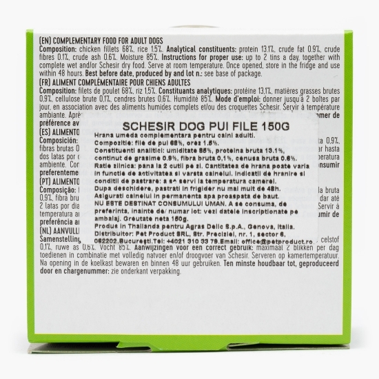 Hrană umedă pentru câini, 150g, cu pui file