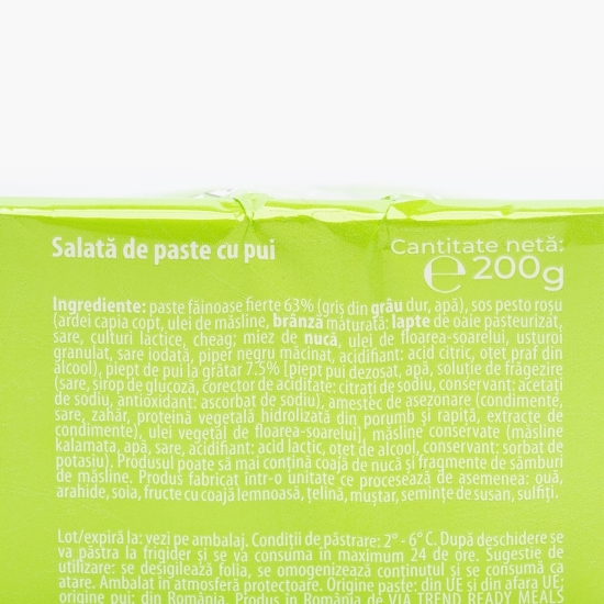 Salată de paste, piept pui și măsline 200g