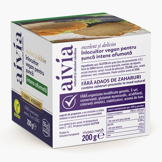 Șuncă vegană intens afumată 200g 