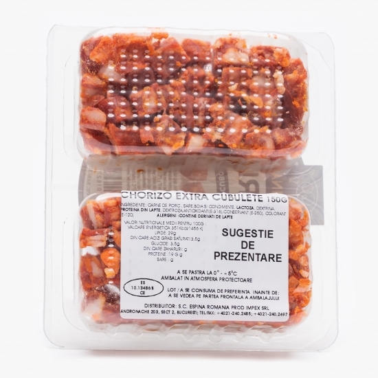 Cuburi de salam Chorizo 2x75g