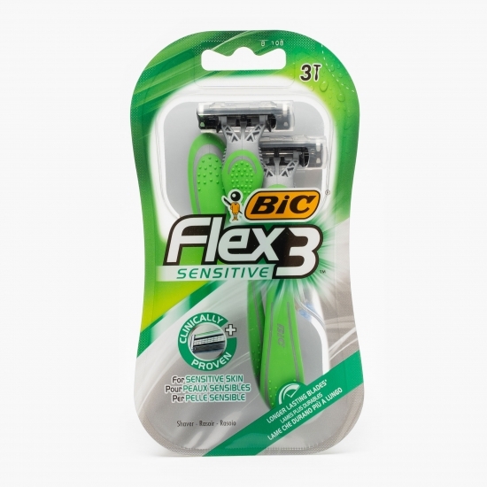 Aparat de ras Flex 3 Sensitive cu 3 lame, 3 buc