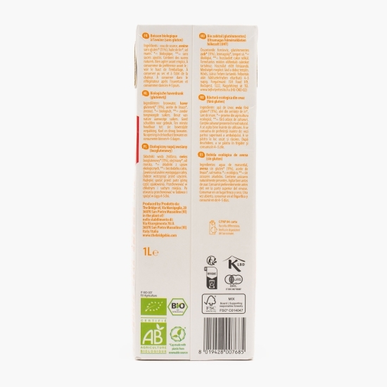 Băutură ecologică din ovăz cu Omega 3, fără gluten 1l