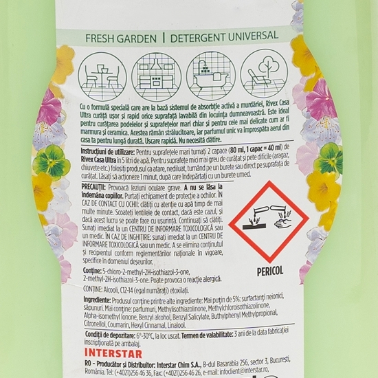Detergent universal pentru pardoseli Ultra Fresh Garden 1.5l