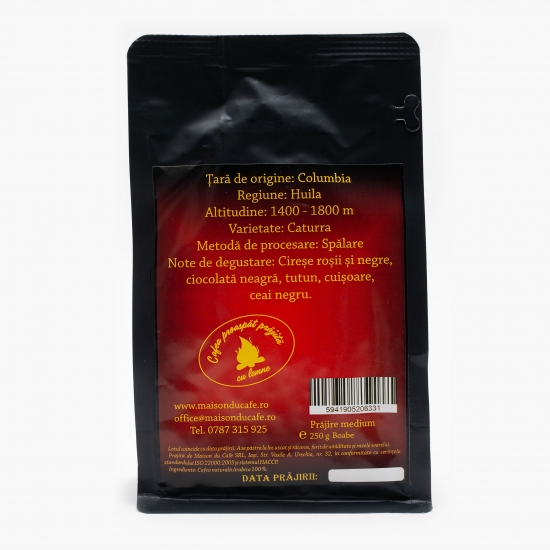 Cafea boabe proaspăt prăjită origine Columbia 250g