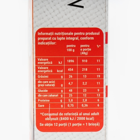 Mix pentru brioșe cu gust de vanilie și fulgi de ciocolată 340g