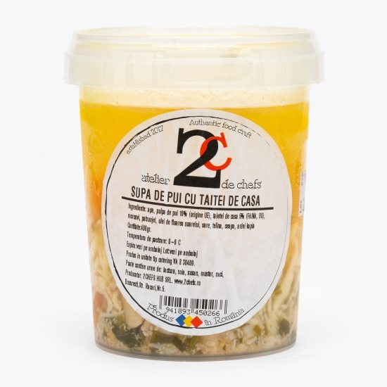 Supă de pui cu tăiței de casă 400g