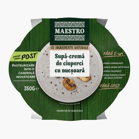 Supă cremă de ciuperci cu nucșoară 350g