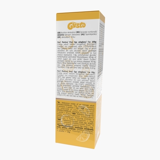Portocale confiate în ciocolată amăruie 80g 
