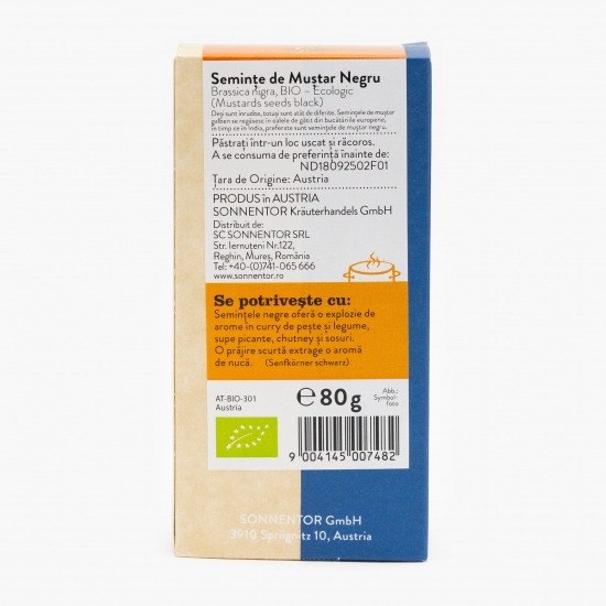 Semințe de muștar negru eco 80g
