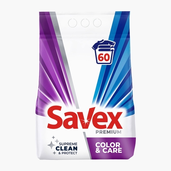 Detergent de rufe pudră automat Premium Color&Care 60 spălări, 6kg