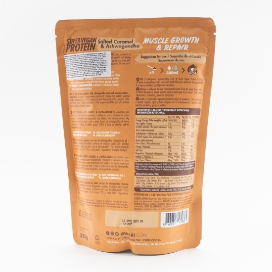 Proteină super vegan eco ashwagandha și caramel 350g