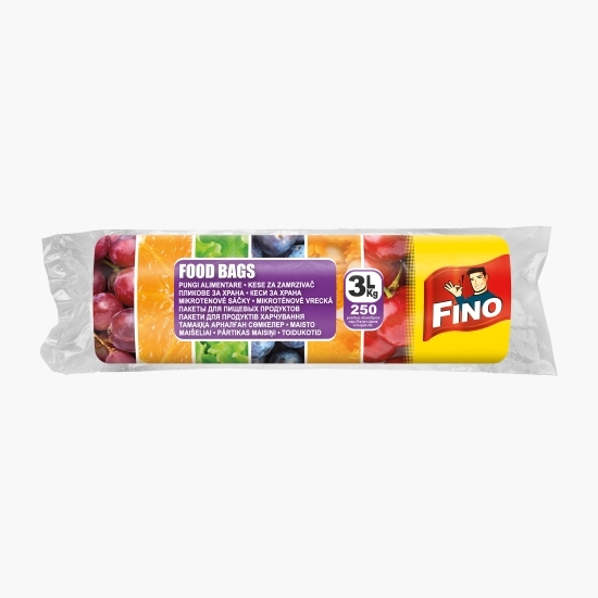Pungi alimentare rolă 3l 250 buc