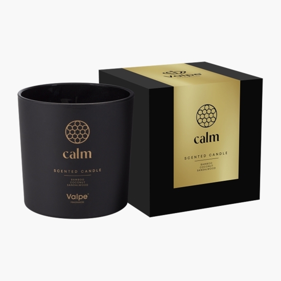 Lumânare parfumată în pahar mat Negru - Calm