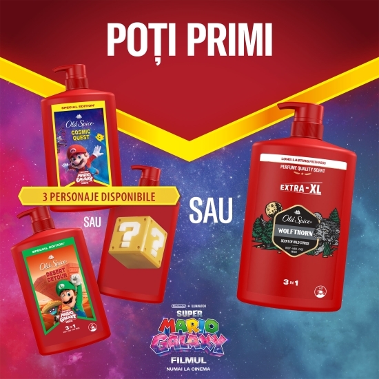 Gel de duș și șampon 3 în 1 pentru corp, păr și față Wolfthorn 1l