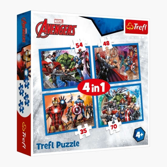 Puzzle-Răzbunătorii neînfricați 4+ ani