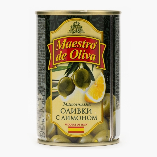 Măsline verzi umplute cu lămâie 300g