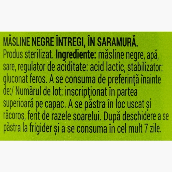 Măsline negre întregi 300g
