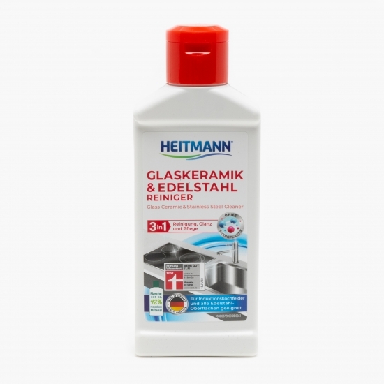 Pastă de curățare pentru sticlă, ceramică și inox 0.25l