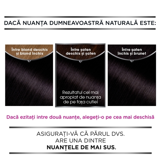 Vopsea de păr permanentă fără amoniac 3.0 Șaten închis 112ml