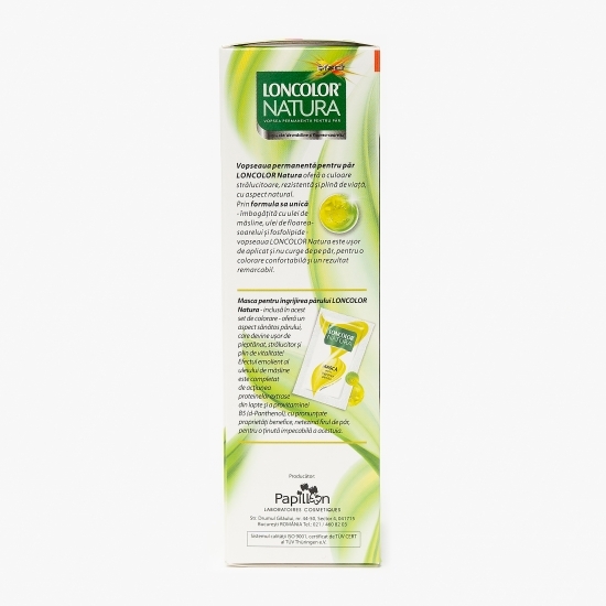 Vopsea permanentă pentru păr Natura 4.5 Castaniu mahon 100ml