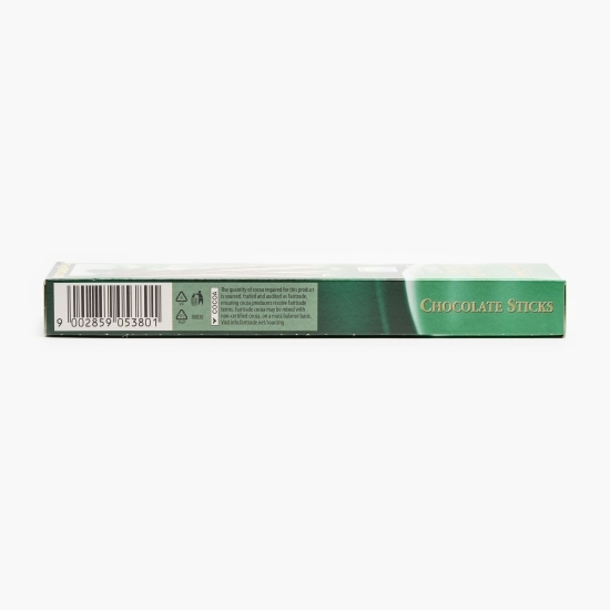 Baghete din ciocolată amăruie și umplutură cremă mentă 75g