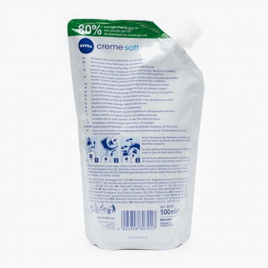 Rezervă săpun lichid Creme Soft 0.5l