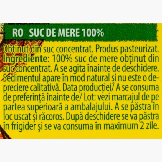 Suc de mere Leon 100%, 0.2l