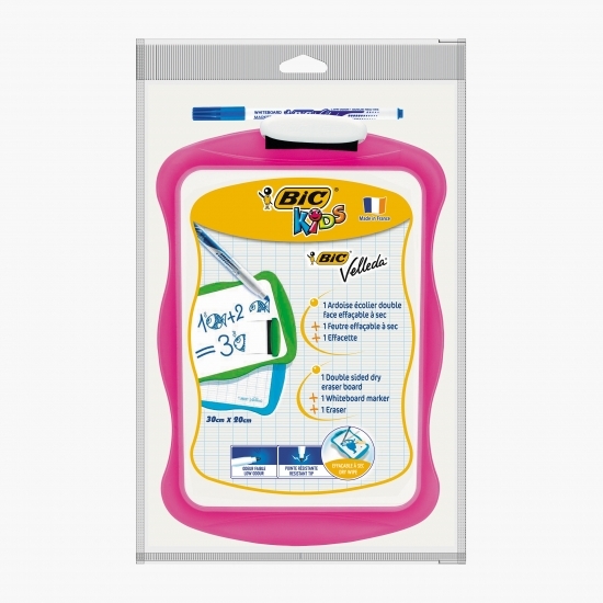 Tablă albă pentru copii Velleda Kids 30x20cm, diverse culori 