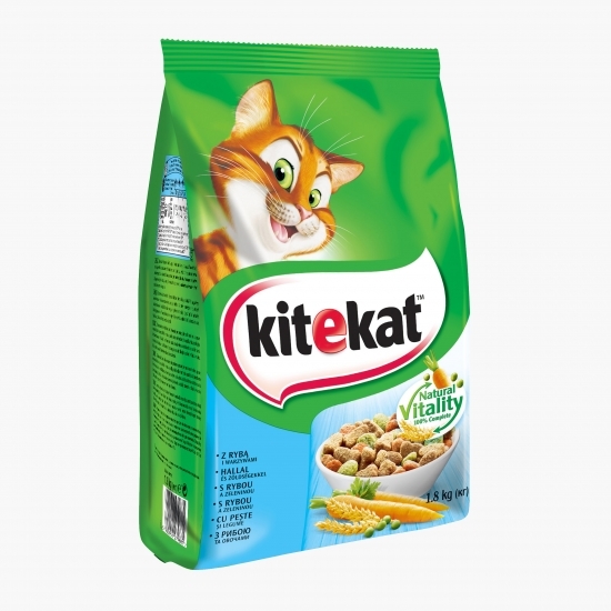 Hrană uscată pentru pisici adulte, 1.8kg, cu ton și legume