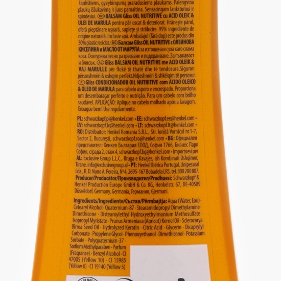 Balsam  pentru păr uscat și deteriorat Oil Nutritive 200ml