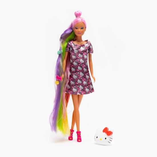 Păpușă Steffi Love Hello Kitty-păr curcubeu, +3 ani