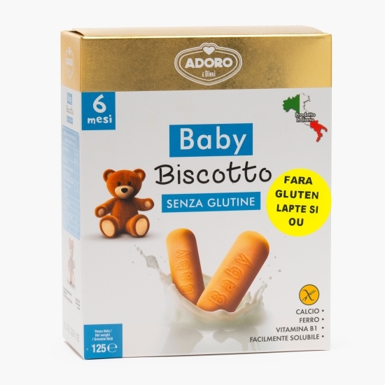 Biscuiți pentru copii, fără gluten, +6 luni, 125g