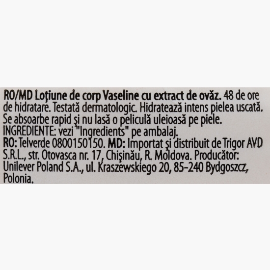 Loțiune de corp cu extract de ovăz 400ml
