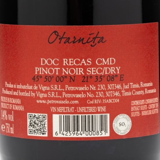 Vin roșu sec Pinot Noir, 14%, 0.75l