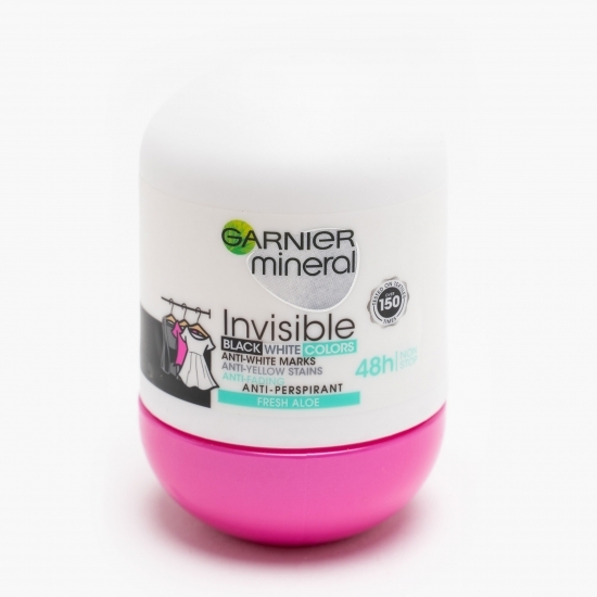Antiperspirant Invisible Black, White & Colors Fresh aloe 50ml