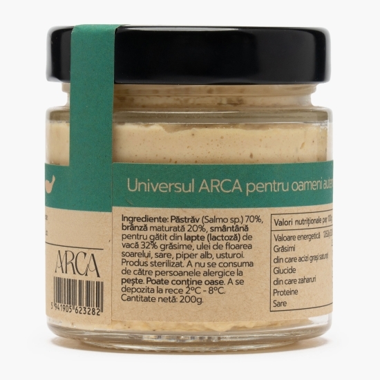 Cremă de păstrăv cu brânză maturată, 200g